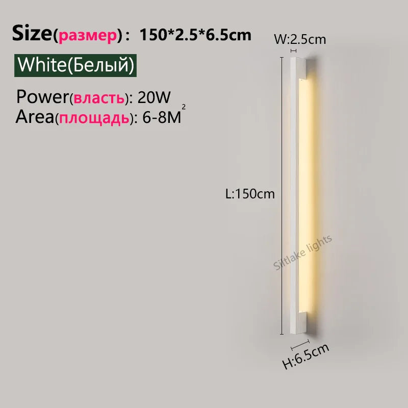 Lámparas de pared LED nórdicas modernas | Elegante decoración de iluminación interior