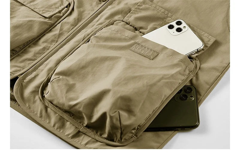 Men's Multi-Pocket Fishing Vest | Lightweight Outdoor Waistcoat