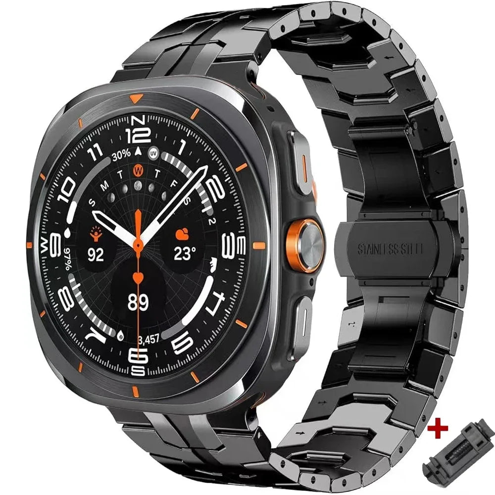 Luxury Titanium Band for Galaxy Watch Ultra 47mm | Metal Bracelet