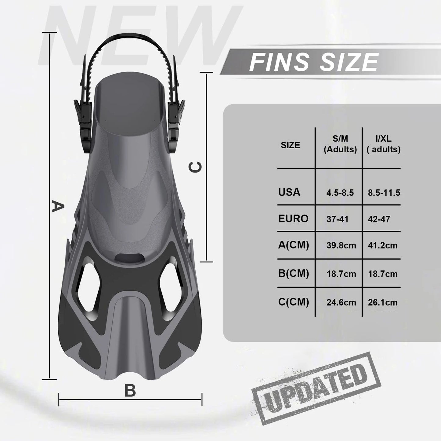 Swim Flippers Snorkel Fins Short Diving Frog Shoes Duck Webs Adjustable Silicone Travel Size Open Heel For Adult Men Women Youth