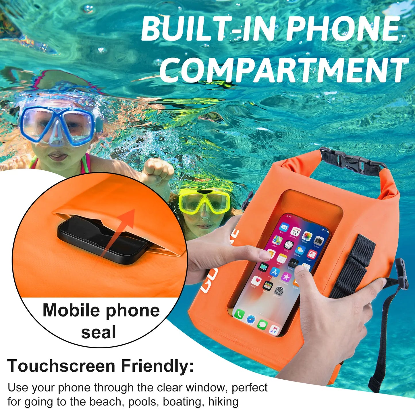 5L Waterproof Dry Bag | Outdoor Kayak Backpack for Adventure