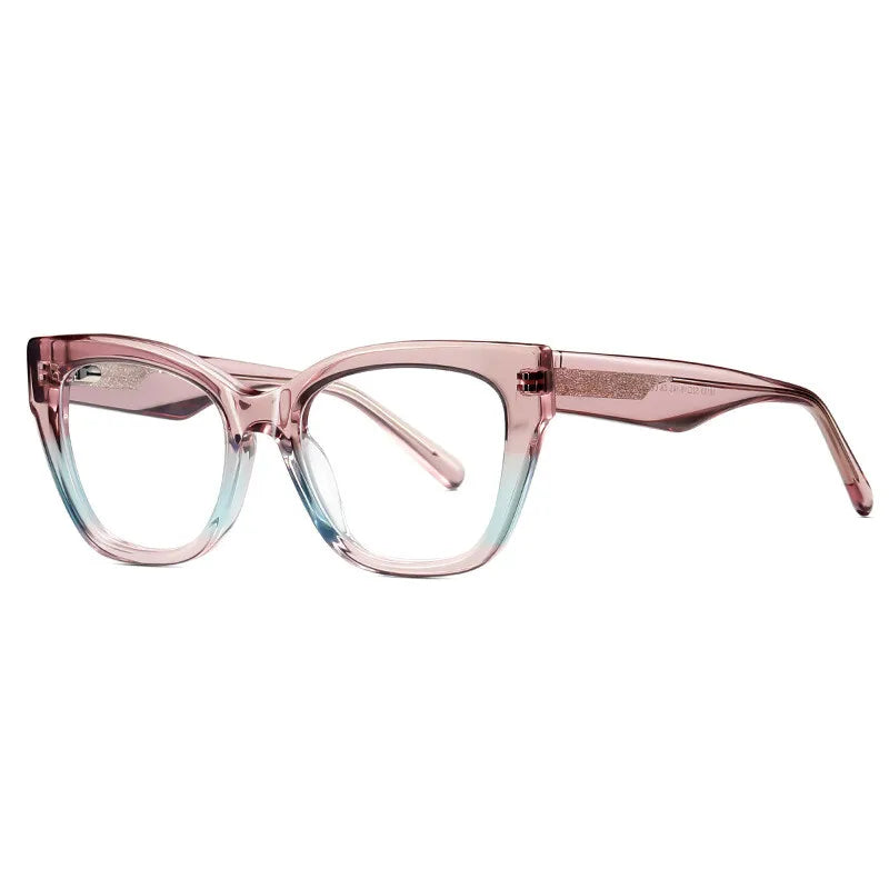 Stylish Cat Eye Acetate Glasses | Blue Light Blocking & Reading Eyewear