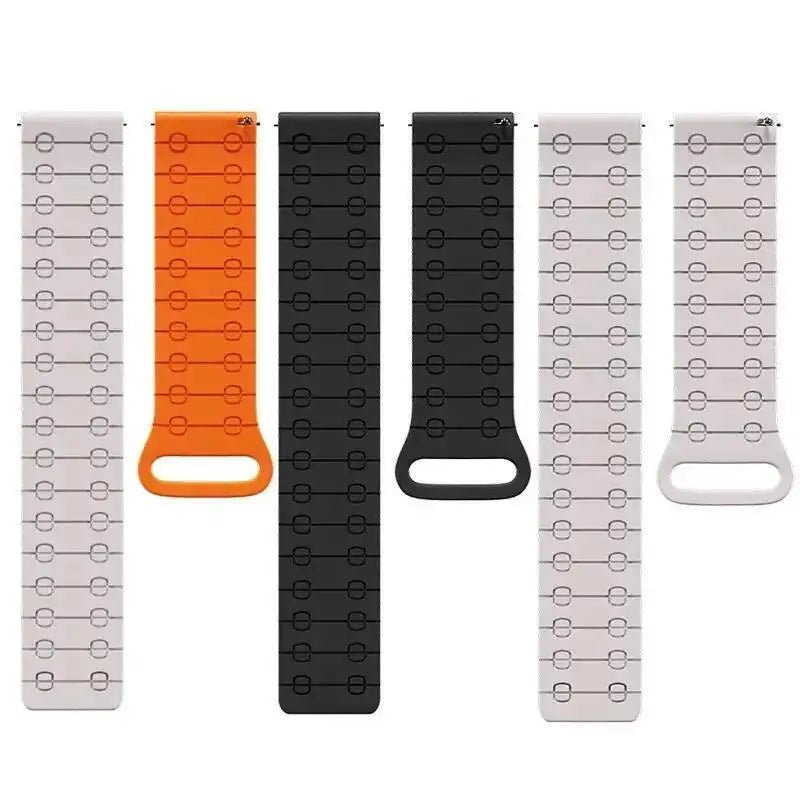 22mm Magnetic Silicone Strap | Versatile Sports Band Bracelet