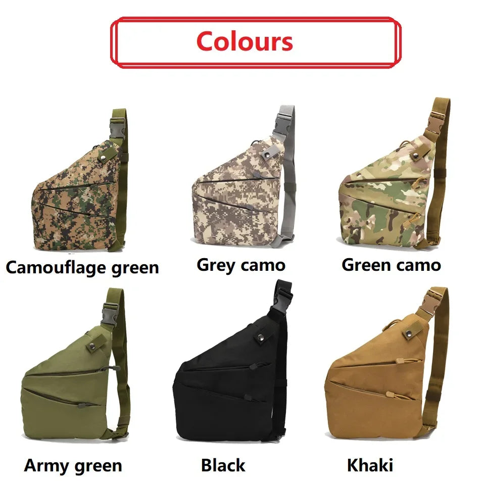 Men's Camouflage Tactical Chest Bag | Waterproof Crossbody Bag