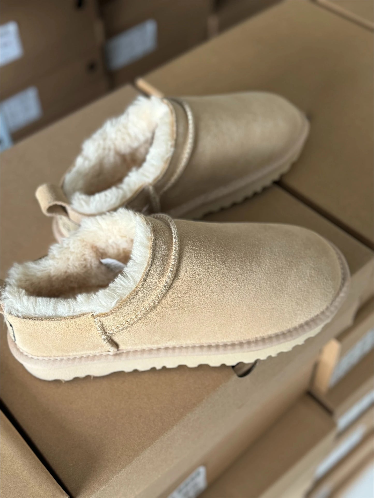 Classic Women's Snow Boots | Cozy Cowhide Wool Slippers