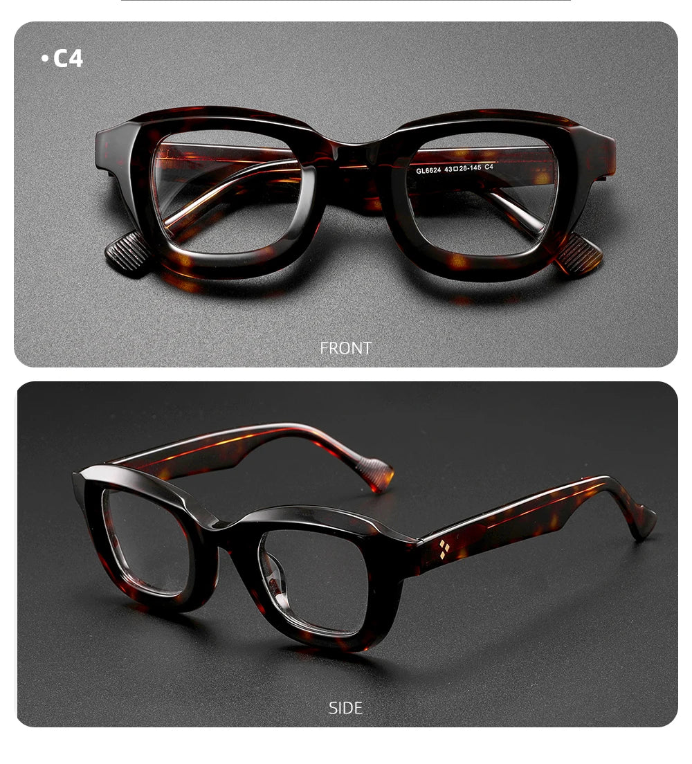 Vintage Luxury Acetate Glasses Frame | Stylish Eyewear for Everyone
