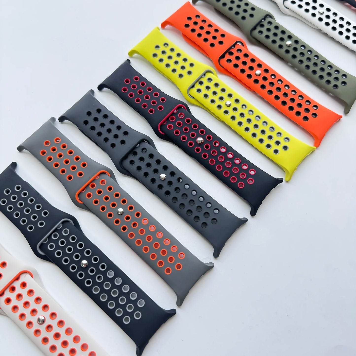 Two-Tone Silicone Watch Strap | Stylish Replacement Band