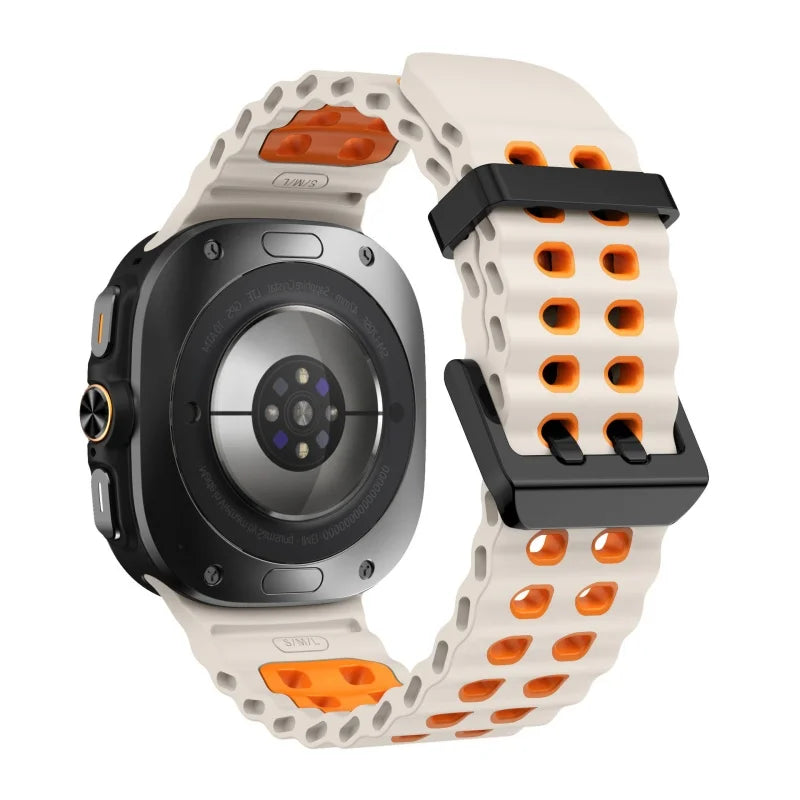 Silicone Sports Strap for Galaxy Watch | Breathable Marine Band
