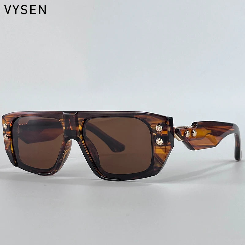 Polarized Steampunk Square Sunglasses for Men | Trendy Fashion Eyewear