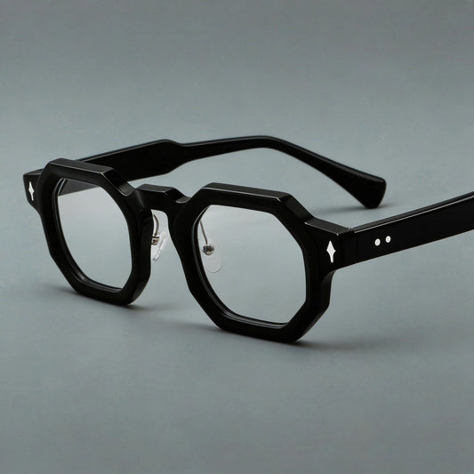 Stylish Hexagonal Acetate Eyeglasses Frames for Men & Women