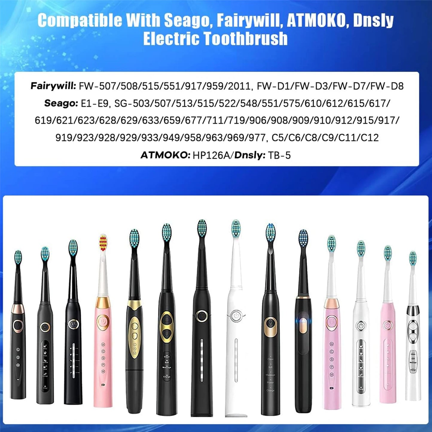 Electric Toothbrush Replacement Heads | Compatible & Affordable