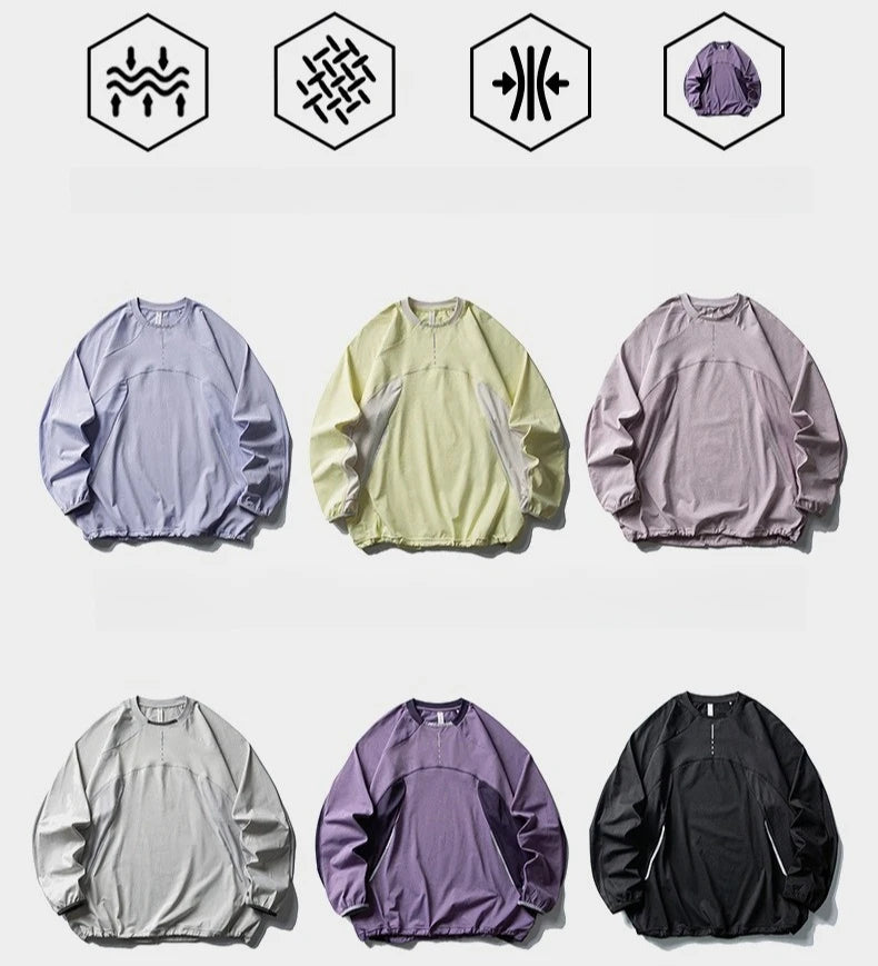 Unisex Lightweight Quick-Dry Long Sleeve T-Shirt for Outdoors