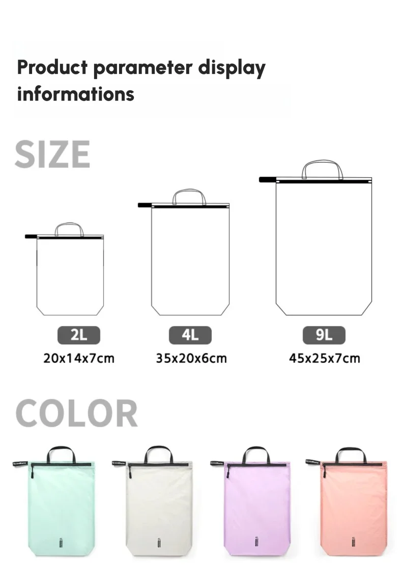 Waterproof Travel Handbag | Lightweight Organizer for Clothes & Toiletries