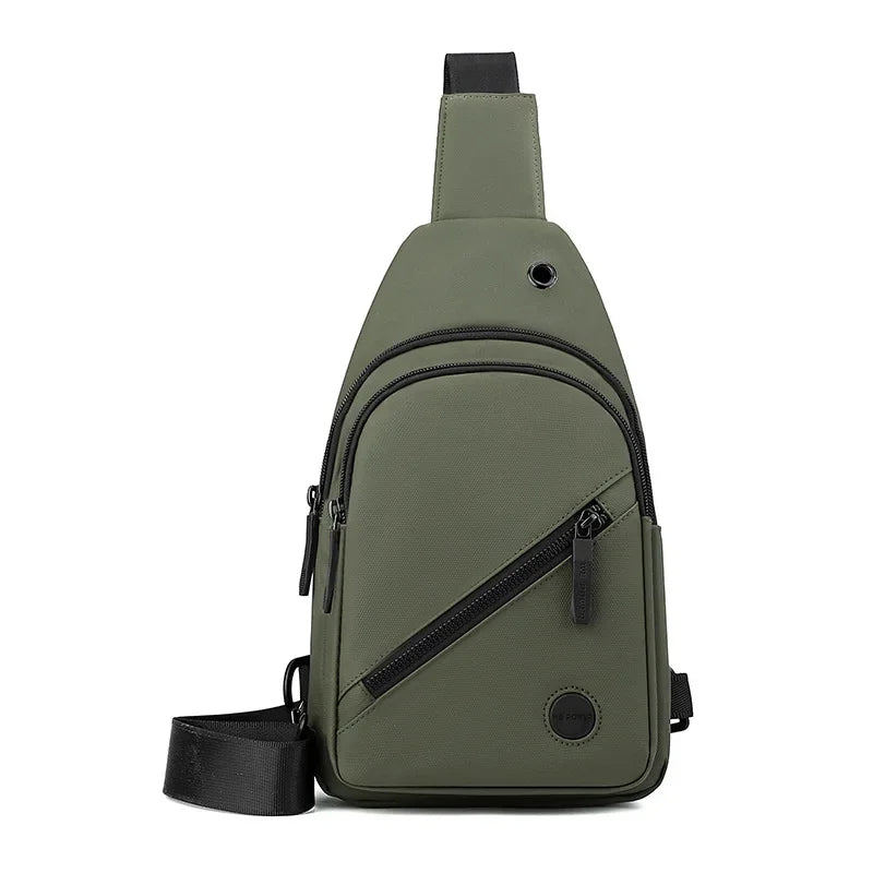 Lightweight Men's Chest Bag | Versatile Nylon Crossbody Sling