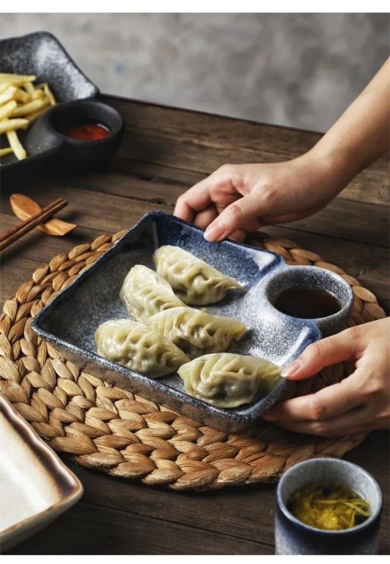 Juego de platos de cerámica para dumplings | Eleva tu experiencia culinaria