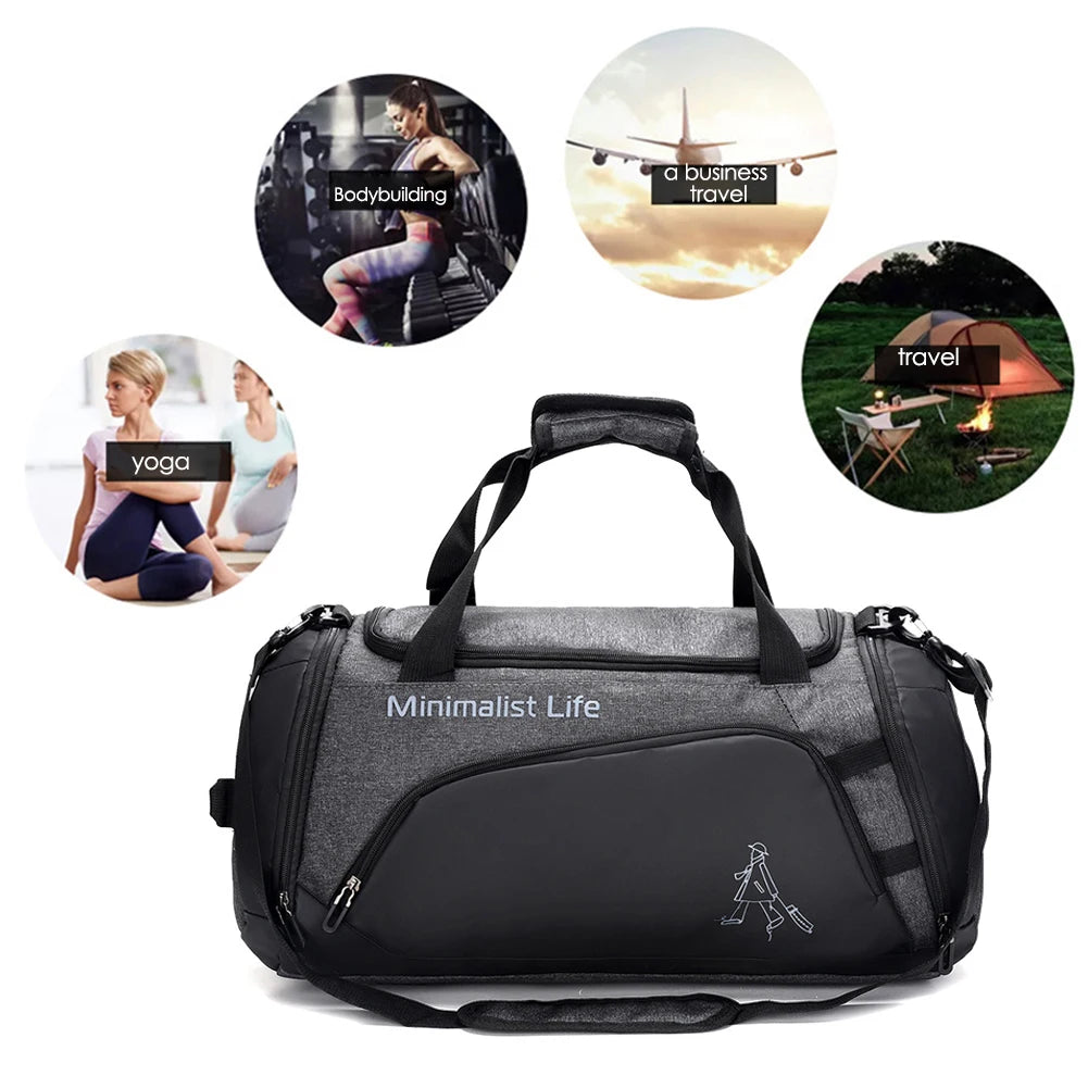 Waterproof Nylon Gym Bag | Perfect for Fitness & Travel