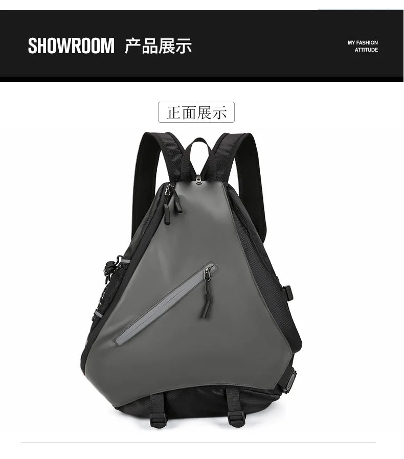 Men's Waterproof Large Capacity Crossbody Chest Bag | Fashionable & Functional
