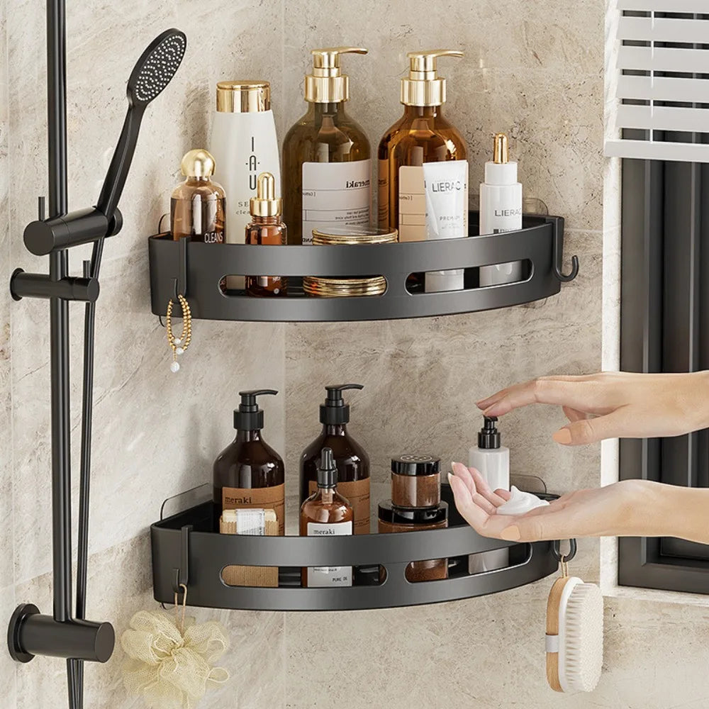 No Drill Shower Shelf | Strong Adhesive Bathroom Organizer