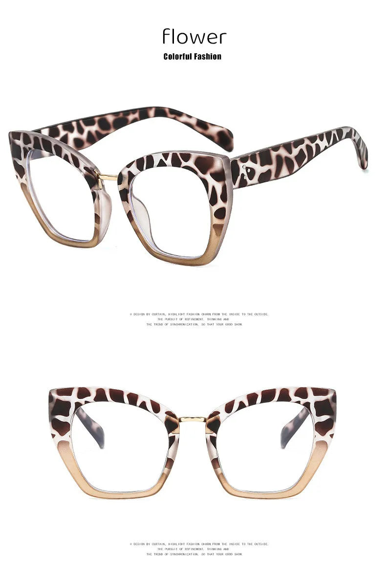 Stylish Oversized Anti Blue Light Reading Glasses for Women
