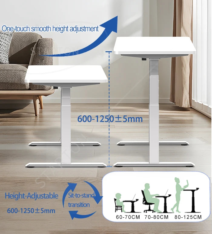 Ergonomic Electric Height Adjustable Standing Desk Frame