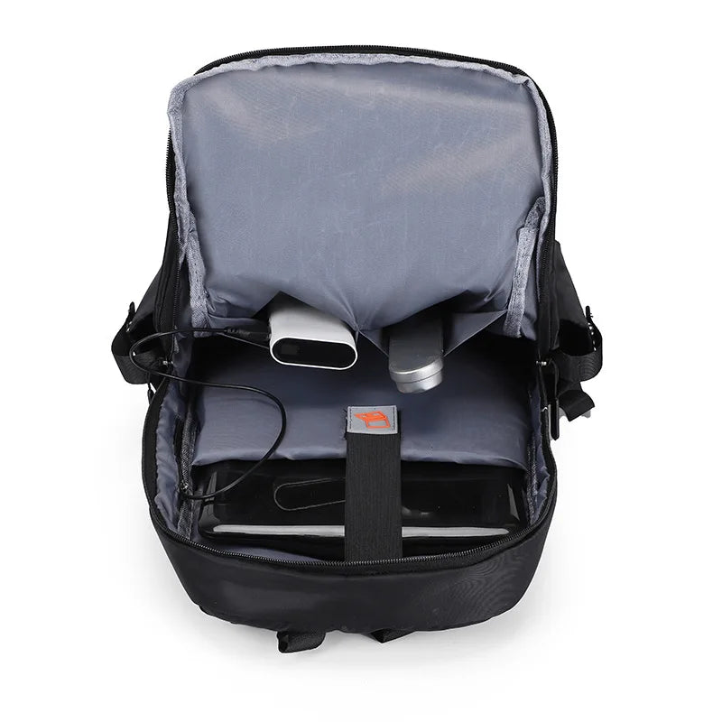 Cute Waterproof Men's Business Laptop Backpack with Cat Print