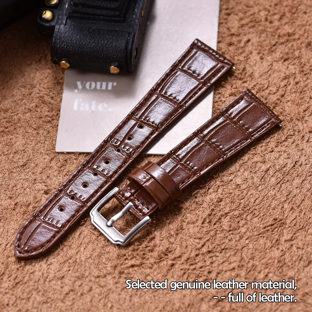 Quality Leather Watch Bands | Universal Slub Pattern Straps