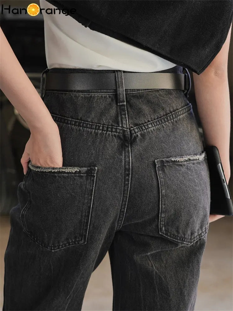 High Waist Retro Jeans for Women | Stylish Elastic Denim Pants
