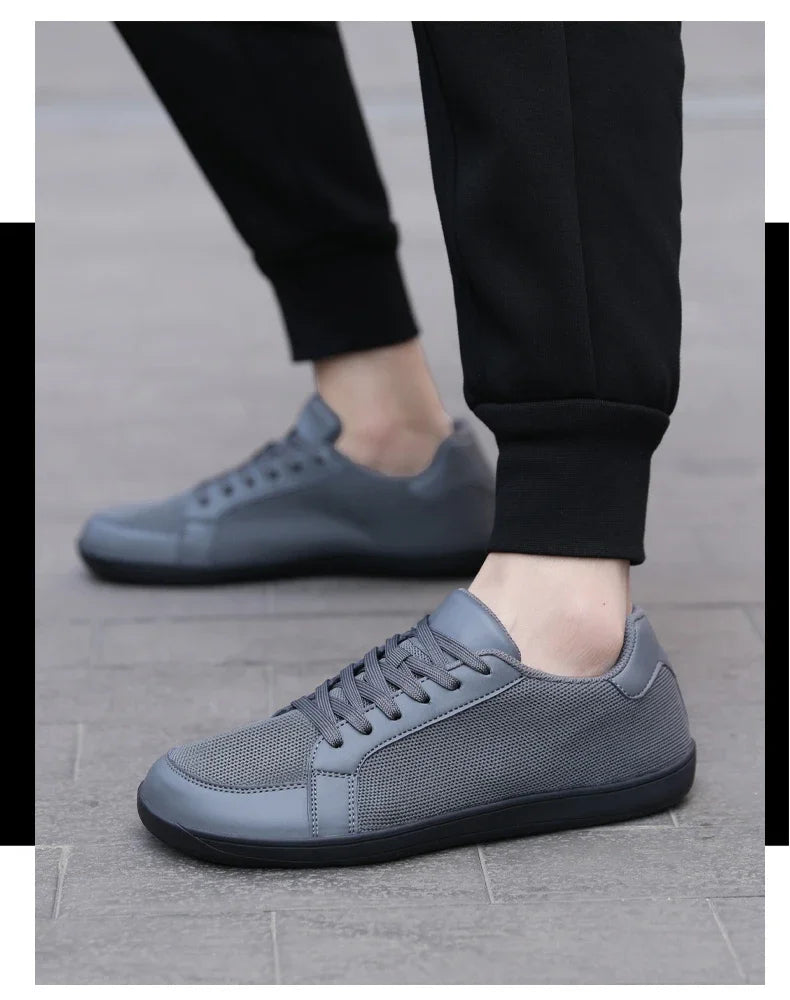 Men's Barefoot Wide Toe Box Walking Shoes Extra Width Minimalist Shoes Breathable Zero Drop Comfortable Shoes Fashion Sneakers
