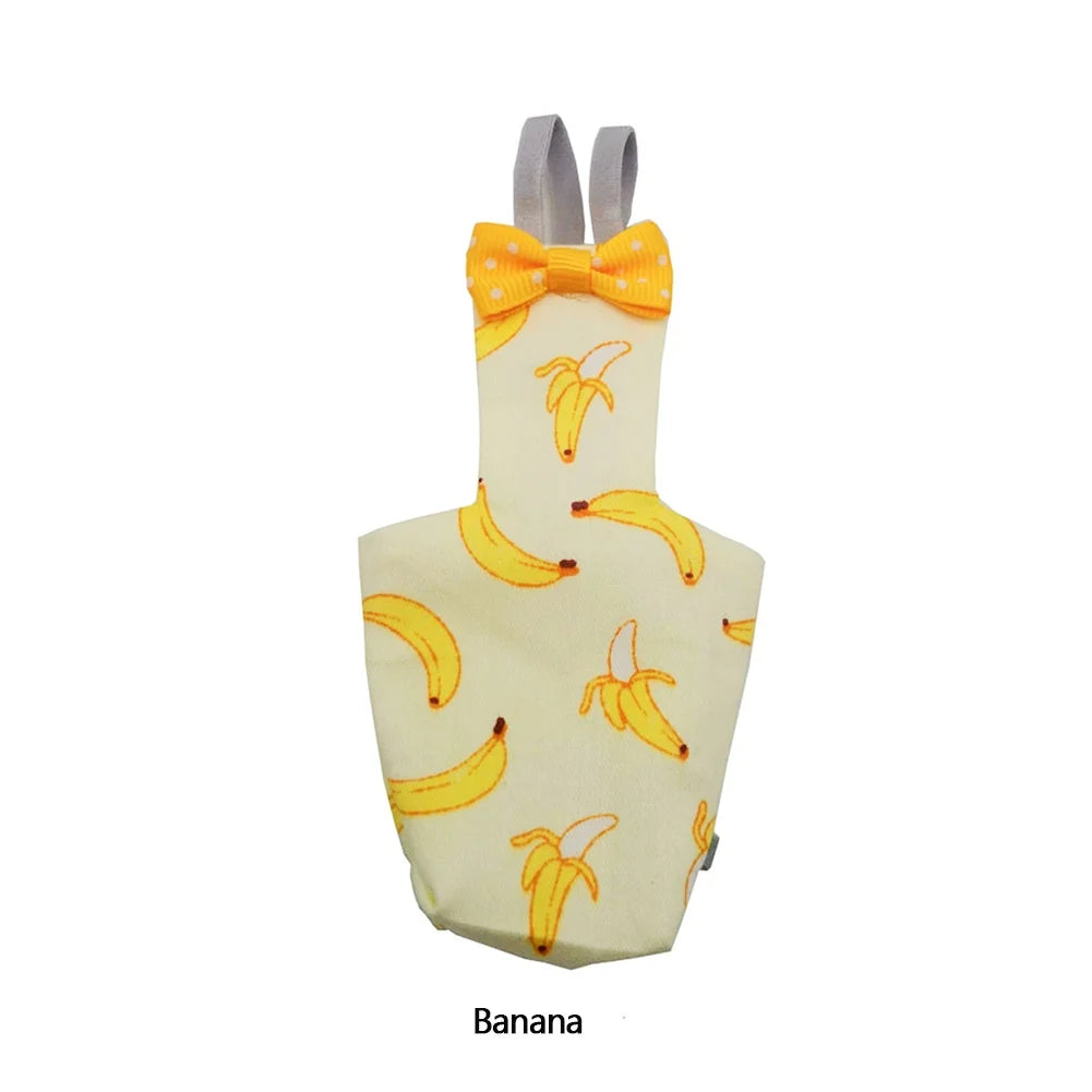 Cute Colorful Fruit Floral Bird Diaper | Washable Pet Flight Suit