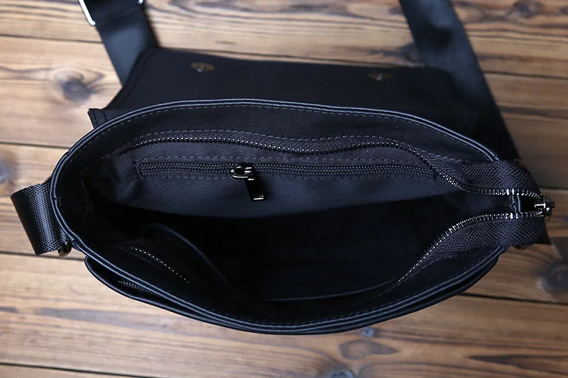 Bolso de hombro de cuero casual para hombre | Bolso elegante de gran capacidad