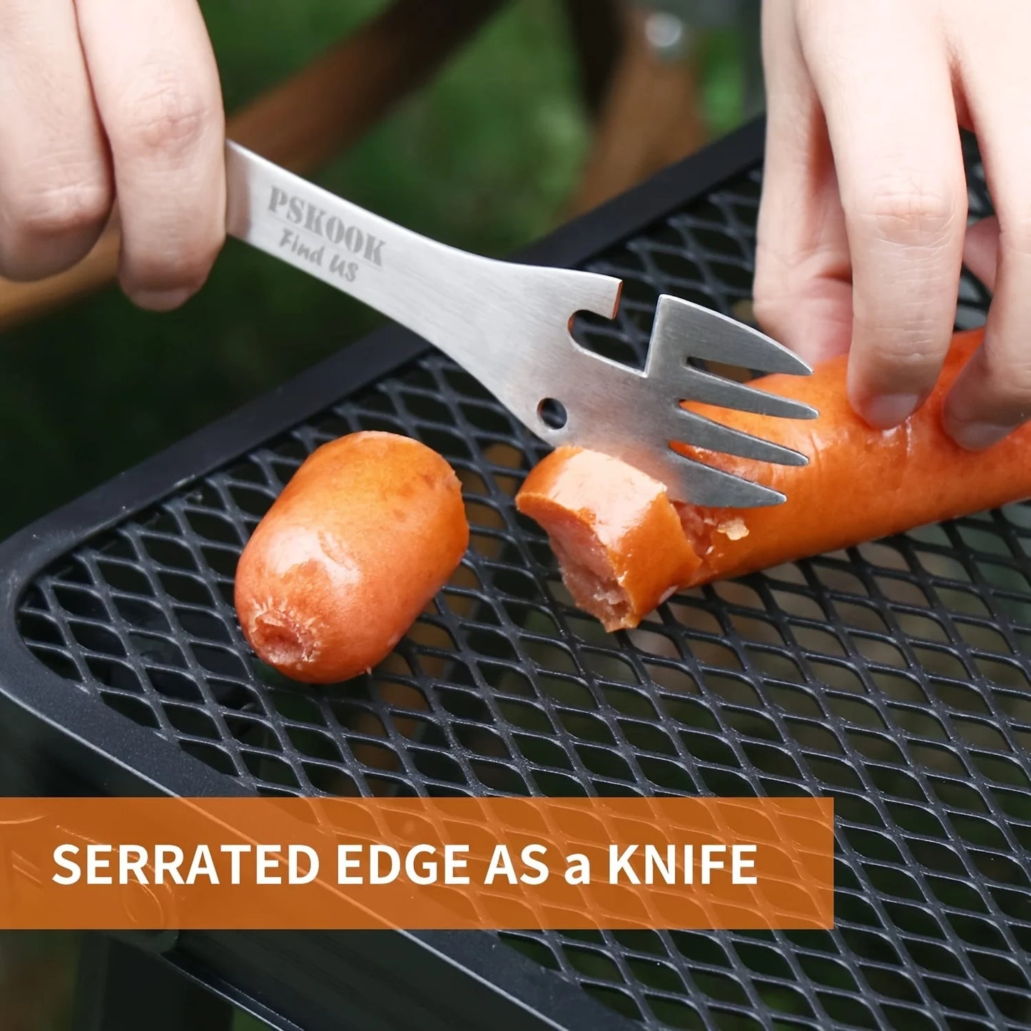 5 in 1 Outdoor Camping Multi-Functional Survival Utensil Set