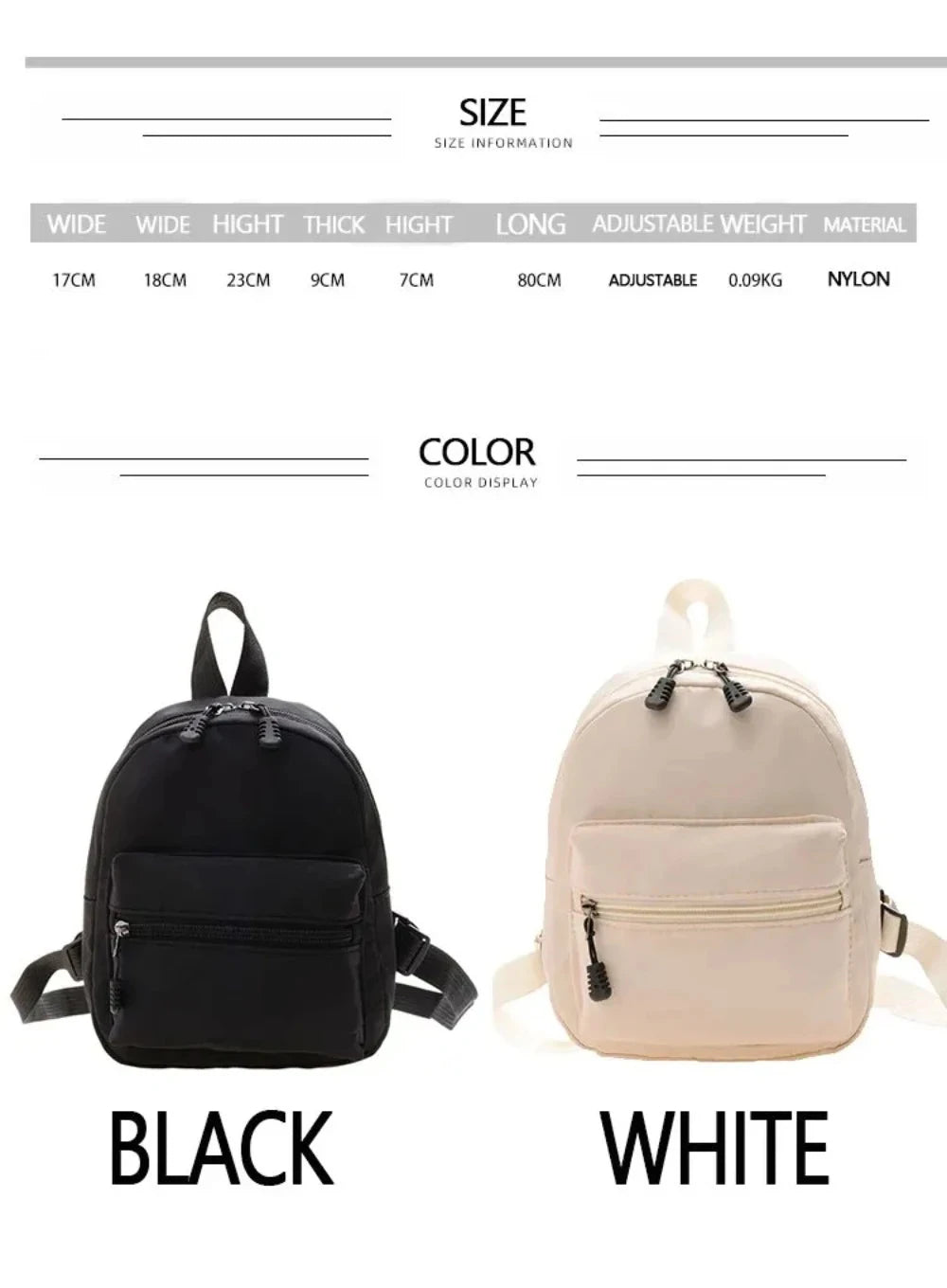 Stylish Women's Nylon Backpack | Versatile Casual Handbag