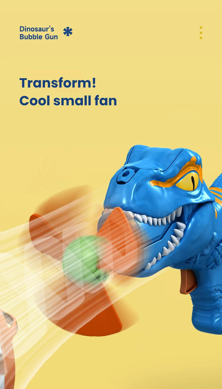 Dinosaur Electric Bubble Gun | Fun Automatic Bubble Machine for Kids