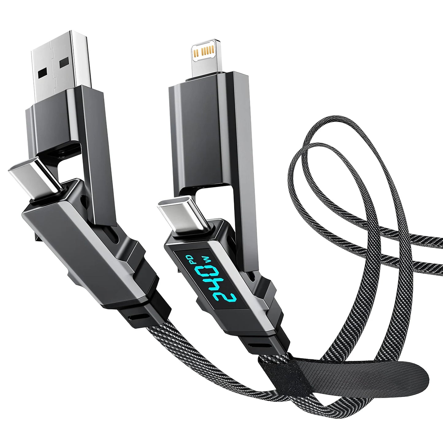 4 In 1 Fast Charging Multi Port USB Cable | Universal Charger Cord