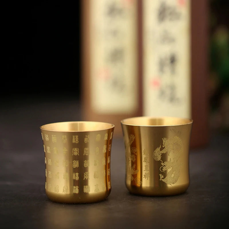 Antique Brass Tea Cup | Elegant Homeware for Tea and Coffee