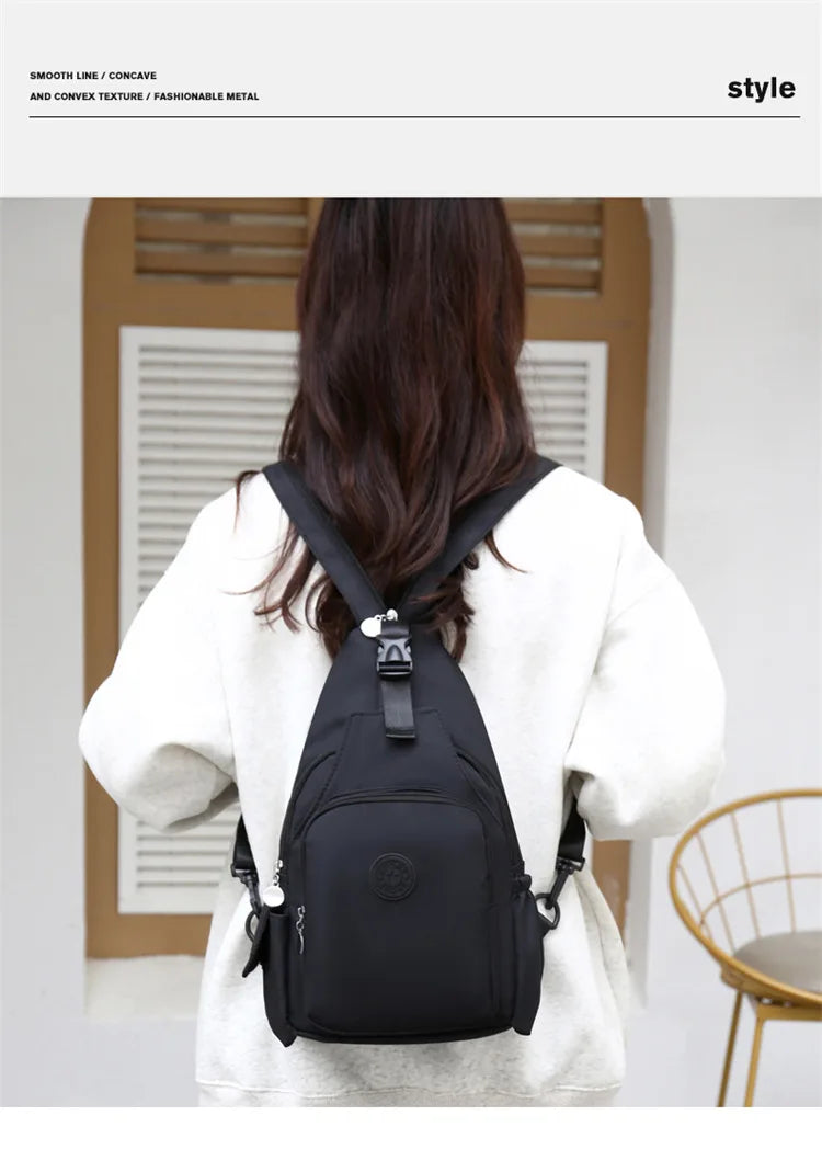 Casual Multi-Functional Nylon Chest Bag | Stylish and Practical