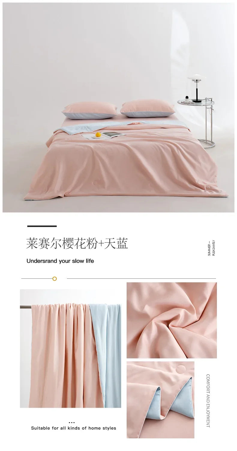 Light Luxury Lyocell Summer Quilt | Soft & Cool Comfort