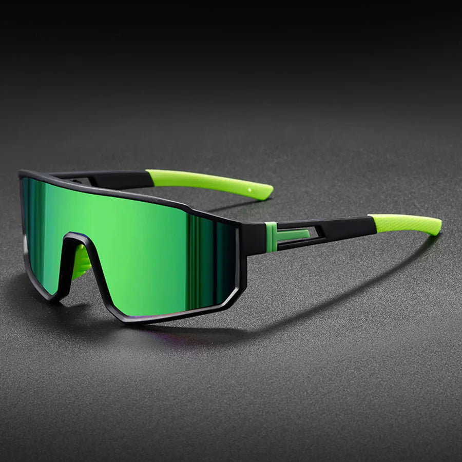 Gafas de sol de ciclismo extragrandes para hombre | Gafas coloridas a prueba de viento