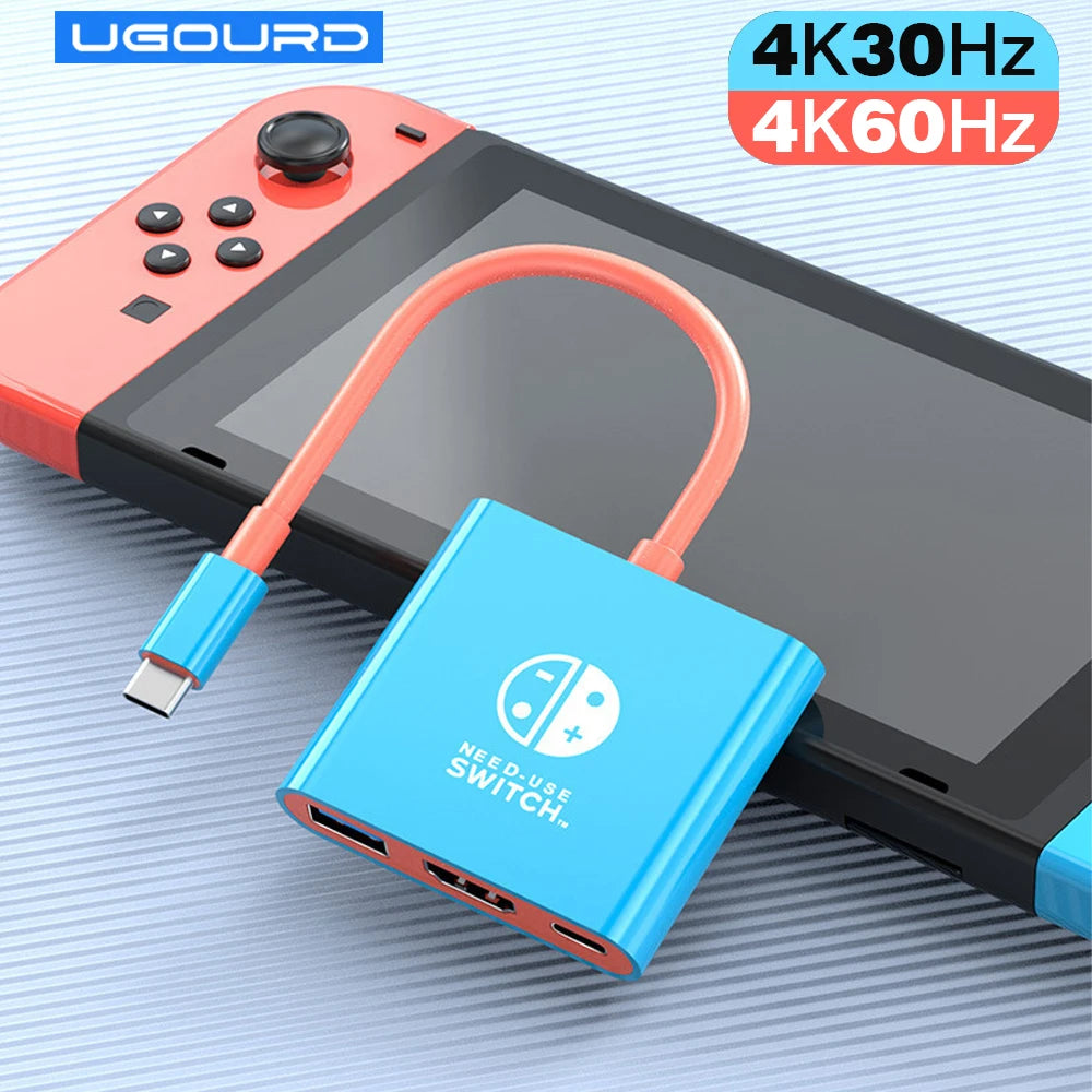 3-in-1 USB-C Hub | 4K HDMI Adapter with Fast Charging