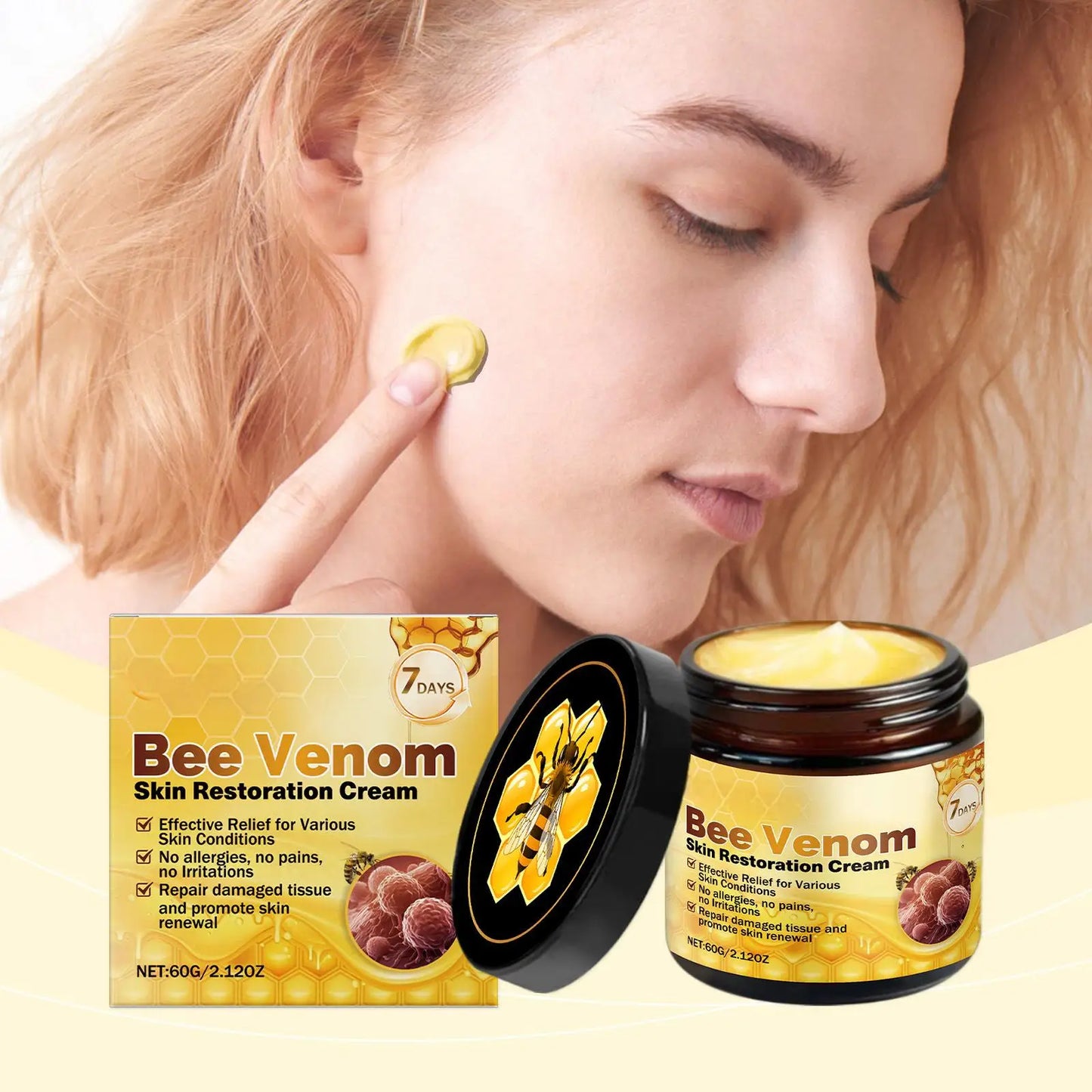 Bee Venom Skin Treatment Cream | Moisturizing & Blemish Remover