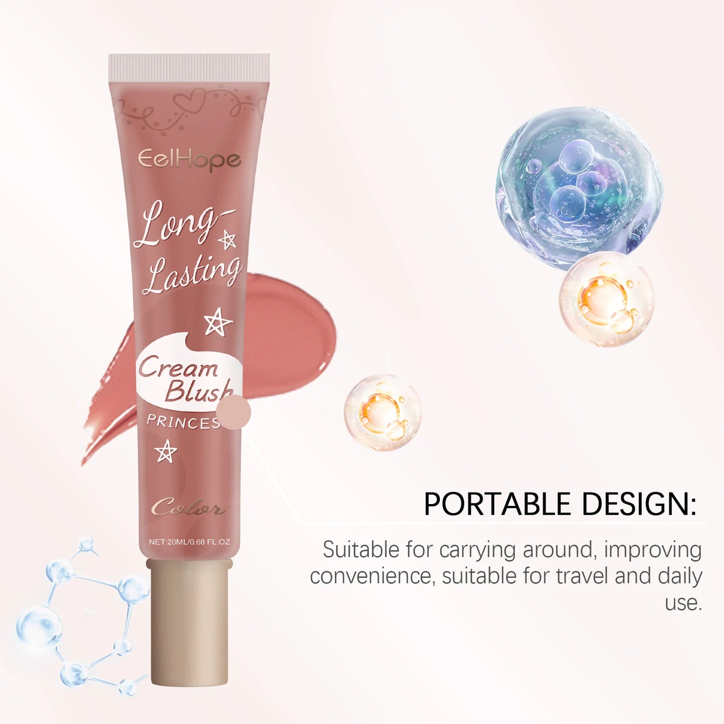 Highly Pigmented Blush Cream | Long-Lasting, Smudge-Proof Makeup