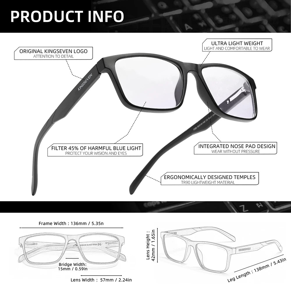 Anti Blue Light Glasses for Eye Protection | Stylish Unisex Design