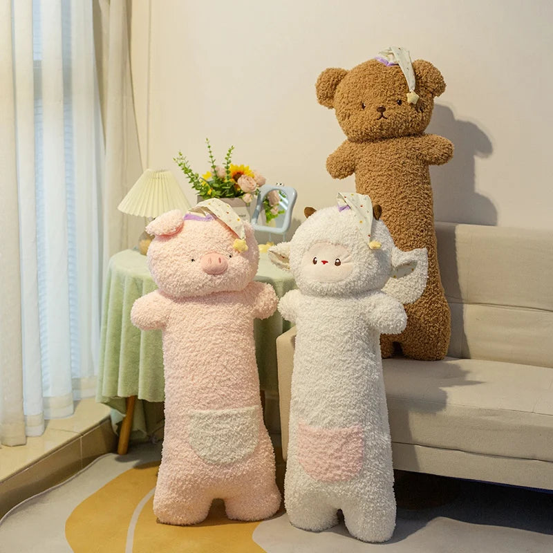 90cm Giant Plush Animal Pillow | Soft Sleep Cartoon Doll for Kids