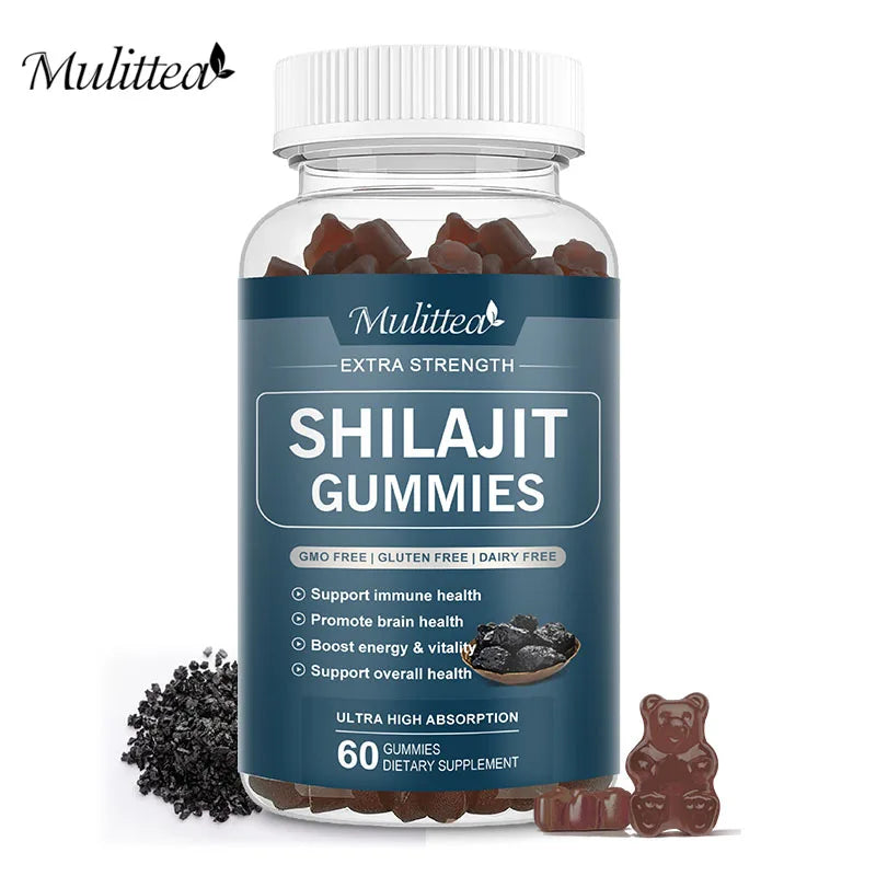 Organic Shilajit Gummies for Energy & Immune Support