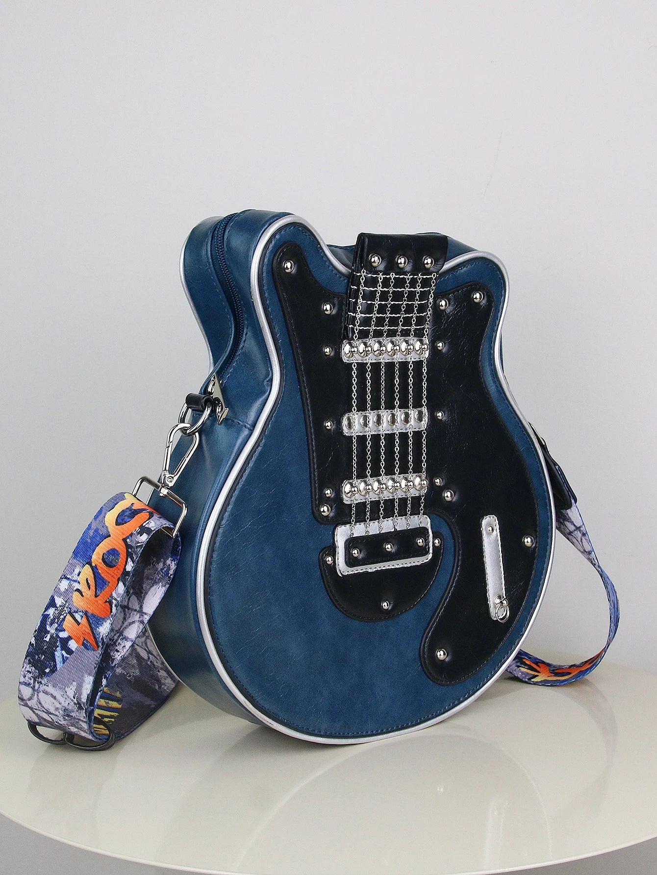 Creative Retro Guitar Shape Bag | Stylish Messenger Shoulder Bag