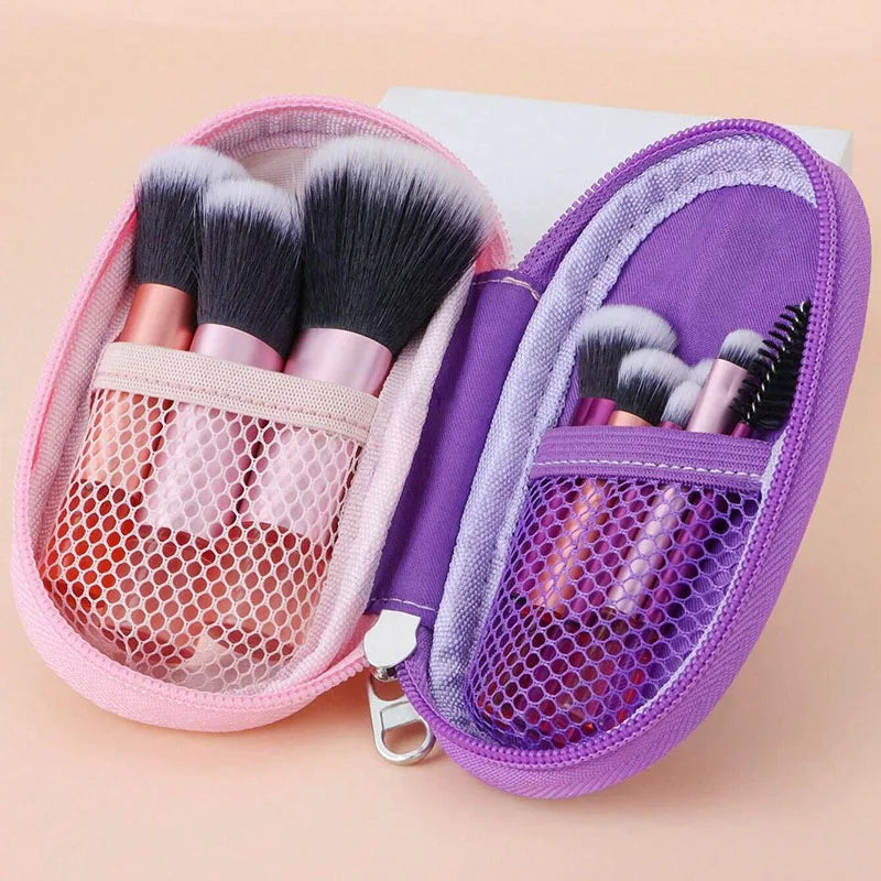 10PCS Portable Mini Makeup Brushes for Perfect Contouring