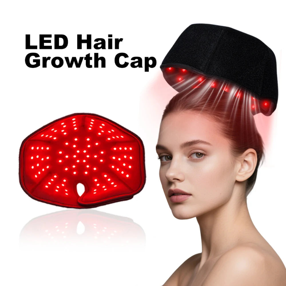 Near Infrared Red Light Therapy Cap for Hair Growth & Relaxation