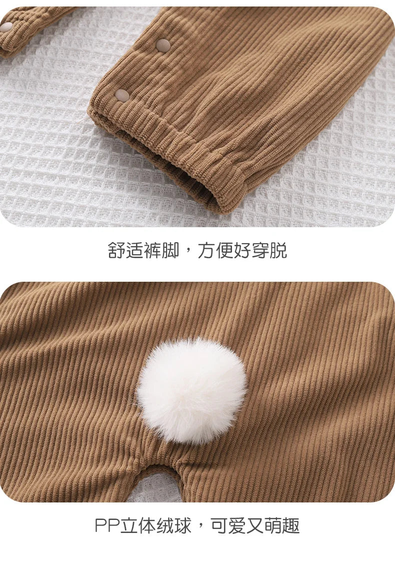 Comfy Open-Crotch Baby Overalls for Boys and Girls | Autumn Style