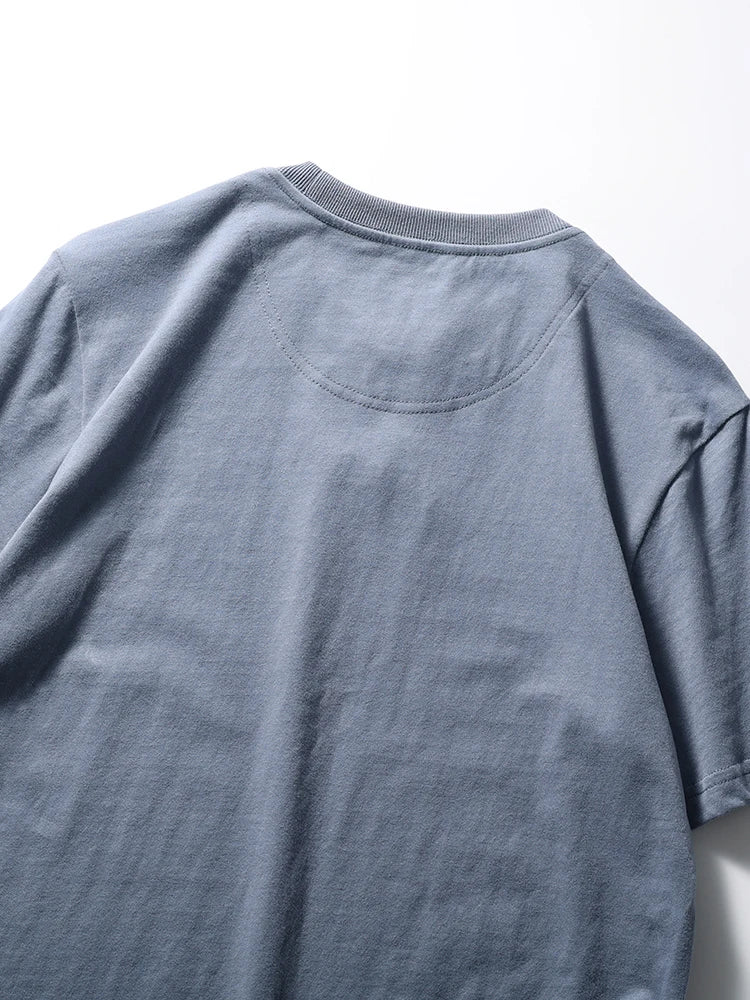 Men's Retro Solid Color Short Sleeve T-shirt | Summer Fashion Top