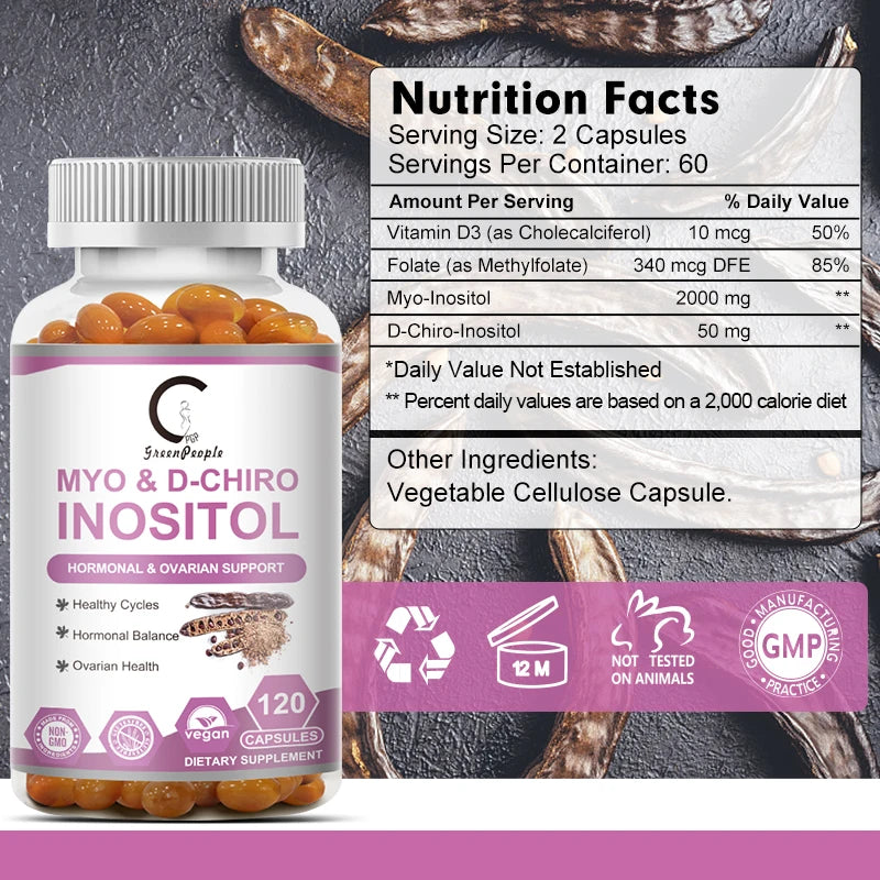 Myo Inositol & D-Chiro Inositol Supplements | Enhance Ovarian Support